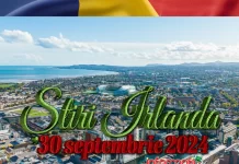 Știri Irlanda 30 septembrie 2024 Informatia IRL